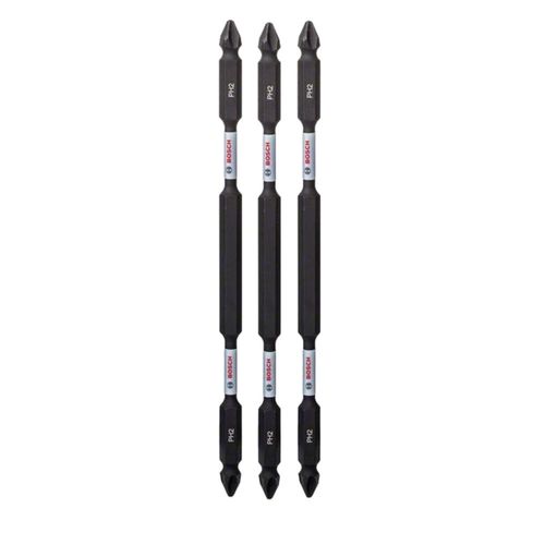 JOGO DE 3 PONTAS DUPLAS PARA PARAFUSAR PH2 150MM BOSCH