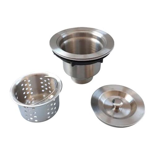 VÁLVULA HIGIÊNICA 4 1/2 COM CESTO REMOVÍVEL INOX FLVX HIDRO