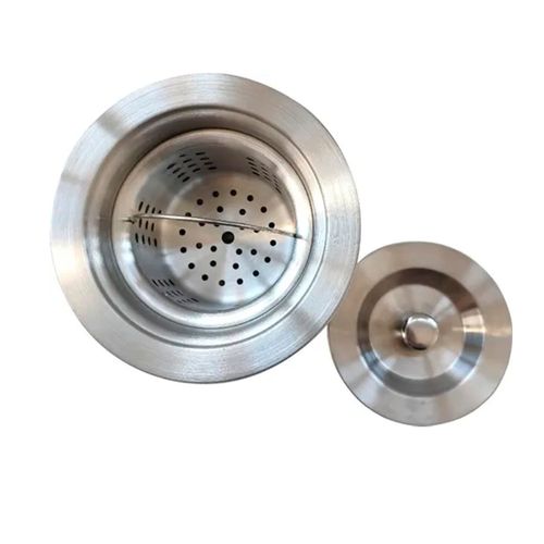 VÁLVULA HIGIÊNICA 4 1/2 COM CESTO REMOVÍVEL INOX FLVX HIDRO