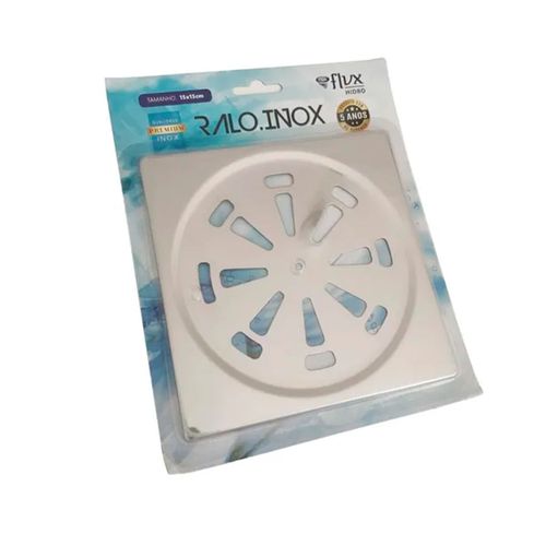 Ralo Grelha Simples 15x15cm Inox Flvx Hidro