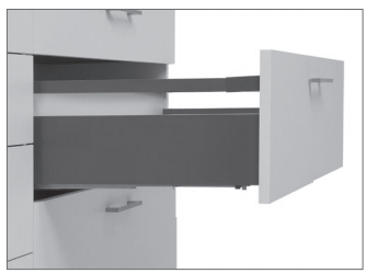 KIT GAVETA AVANTBOX SLIM 450MM H121 CINZA FGV/TN