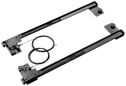 KIT PARA PORTA ESCAMOTEÁVEL 440MM PRETO HAFELE
