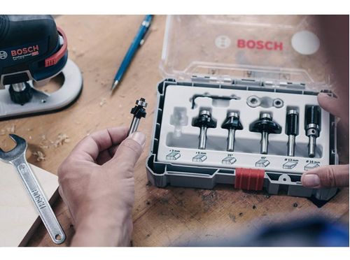 JOGO DE FRESA DE REPARO E CONTORNO 6 PEÇAS BOSCH