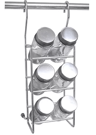 Porta Temperos com 6 Tubos Cromado 4561 Jomer