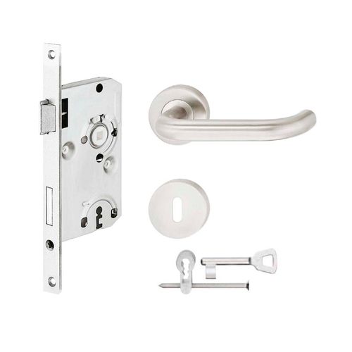 Fechadura Interna Arcus 55mm Inox Escovado Hafele