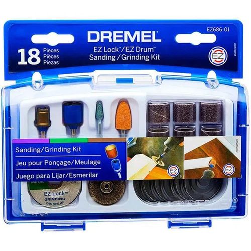 KIT DREMEL EZ-686 PARA LIXAR E DESBASTAR DREMEL