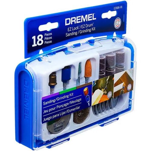 KIT DREMEL EZ-686 PARA LIXAR E DESBASTAR DREMEL
