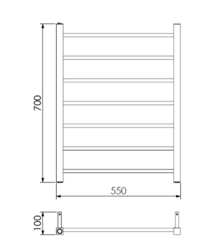 Toalheiro Térmico Quada Grande Bivolt Ouro Metalworks