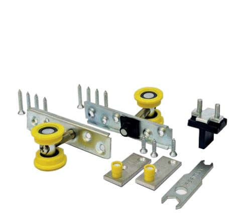 Kit para Porta de Correr Rnb02 Banda com Esferas 40kg + Acessórios Fermax