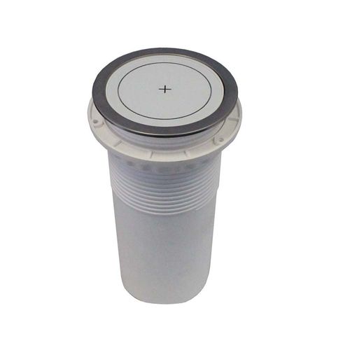 Torre Plug-up 4 Tomadas e 2-usb com Carregador Indução Branca Hafele
