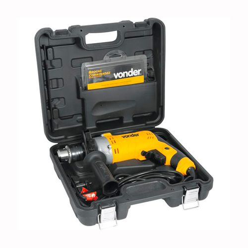 FURADEIRA DE IMPACTO 710W 1/2" FIV 709 220V + KIT BROCAS VONDER