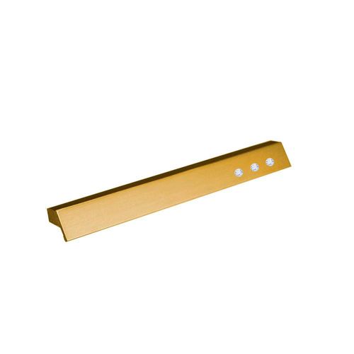 Puxador Ken Diamond 128mm Dourado Matte Zen