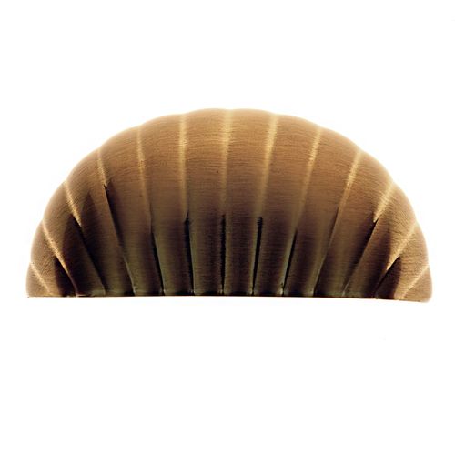 Puxador Concha Ostra 64mm Dourado Escovado Gruppa