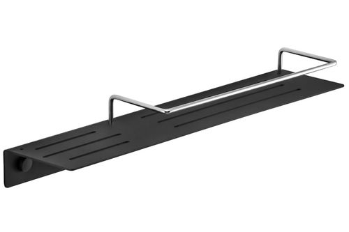 PORTA SHAMPOO COM SABONETEIRA 550MM NORMAMM PRETO SCHMITT