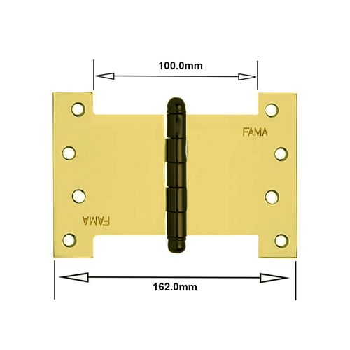 Dobradiça Palmela 1218 Tipo H 4 X 6" Aço Oxidado Fama