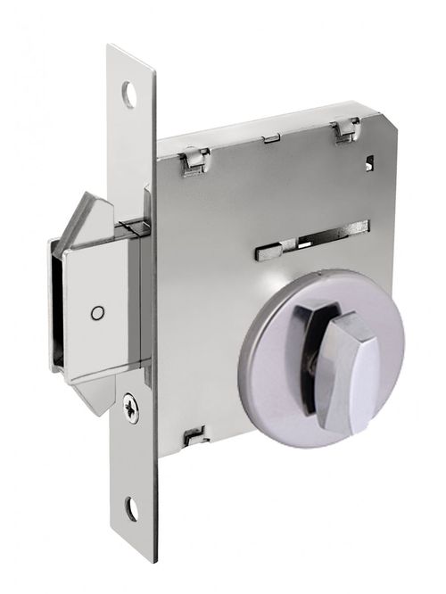 Fechadura Banheiro Bico Duplo 5006 45mm Inox Polido Arouca