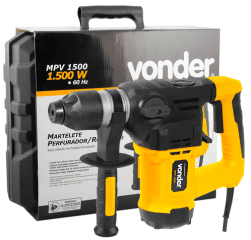 MARTELETE PERFURADOR ROMPEDOR SDS PLUS 1500W 5,5J -MPV1500-220V VONDER