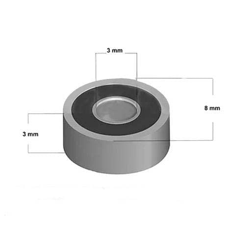 Rolamento para Fresa Avulso 8mm Radix