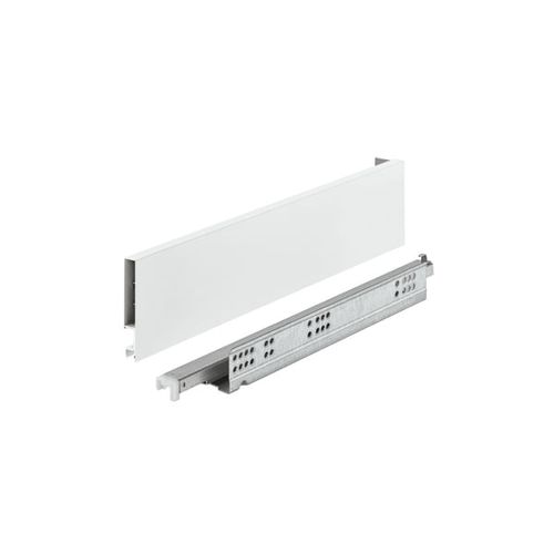 Kit Gaveta Matrix Invisa Sl 89x450mm 30kg Soft Close Branca Hafele