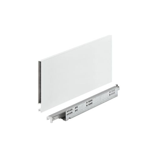 Kit Gaveta Matrix Invisa Sl 175x400mm 30kg Soft Close Branca Hafele