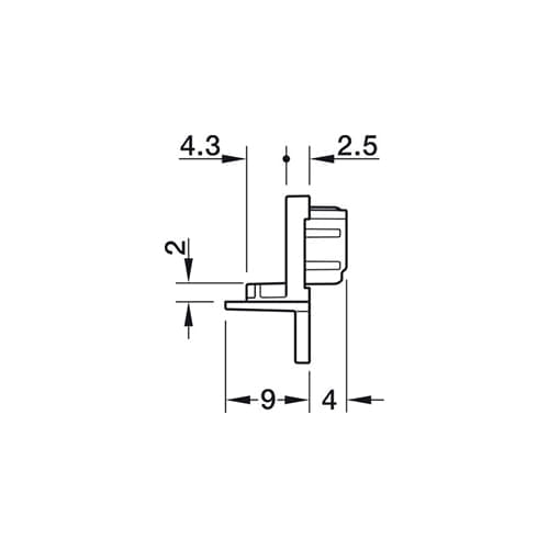 Ponteira Loox5 1105 Preto Hafele