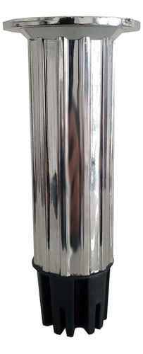 Kit 10 Pés P/ Móveis 14cm com Regulagem Cromado Star