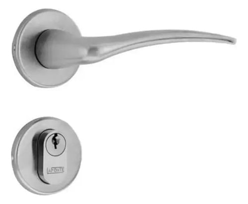 Fechadura Externa 602 St2-55mm Roseta 307 Acetinado