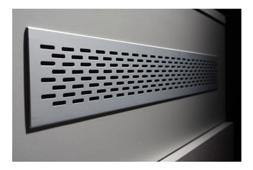 Grade de Ventilacao 60cm Inox Fosco Metal Desing