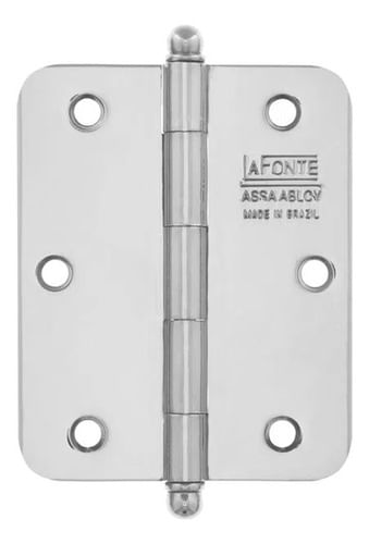 Dobradiça 90 Sem Anel Redondo 3.1/2x3" Acetinado La Fonte