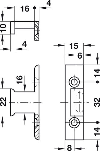 Conector Keku Ehs Hospa Preto Hafele