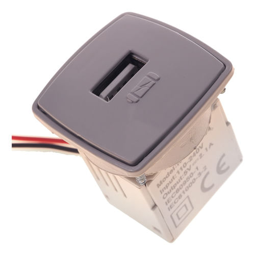 Caixa Mini Usb com Cabo1.5mt Prata Qtmov