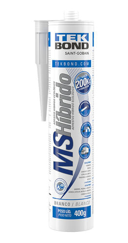 Adesivo Ms Hibrido 400g Branco Tekbond