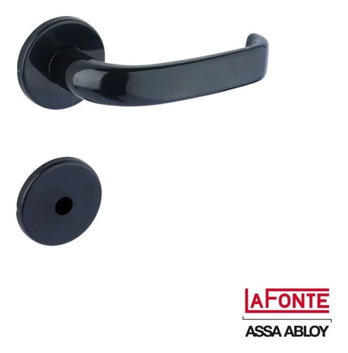 Fechadura Banheiro 6521 St2 55mm Preta Fosca La Fonte