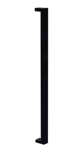 Puxador Duplo Mezzano 1200mm Inox Preto Fosco Formi