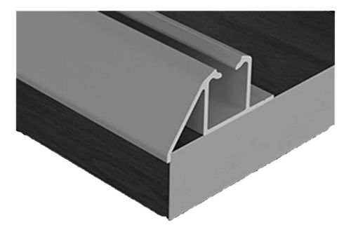 Trilho Spl Rm-313 3m Sobrepor Natural Rometal