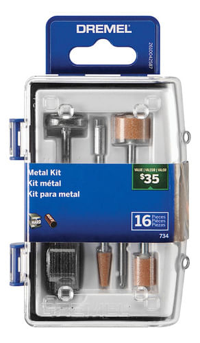 Kit Acessórios Metal Micro Retífica 16 Peças Dremel