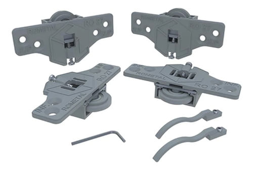 Sistema para Porta de Correr Até 20kg 1 Porta Ro 27 Rometal