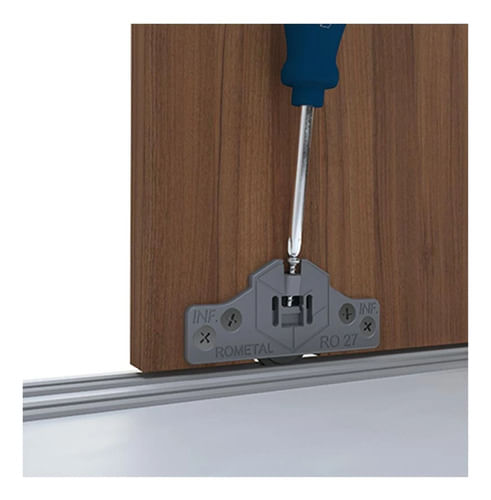 Sistema para Porta de Correr Até 20kg 1 Porta Ro 27 Rometal