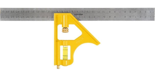 ESQUADRO COMBINADO 12 INOX POL 305MM VONDER