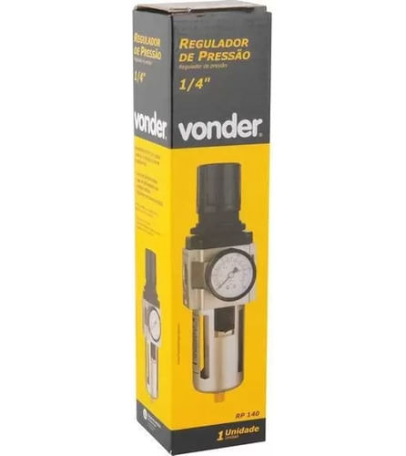 Filtro Regulador Pressão 1/4 Dreno Automático Rp140 Vonder