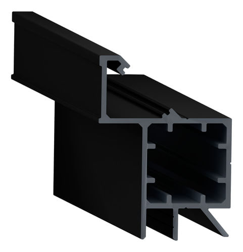 Perfil para Iluminação Lúmen Rm 338 3 Metros Preto