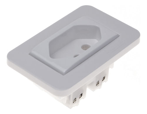 Tomada Plus 10a Branco  Lumitek