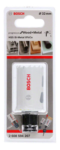 Serra Copo 32mm Progressor P/ Adaptador Power Change Bosch