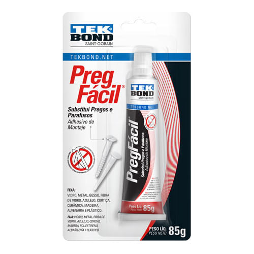 Cola Prega Facil 85g Blister Tekbond