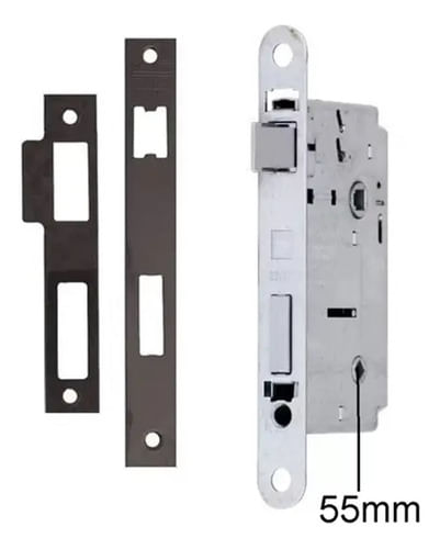 Fechadura Banheiro 7070 St2 55mm Cromado La Fonte