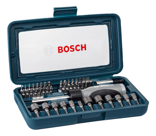 Kit de Pontas e Soquetes para Parafusar 46 Unidades Bosch