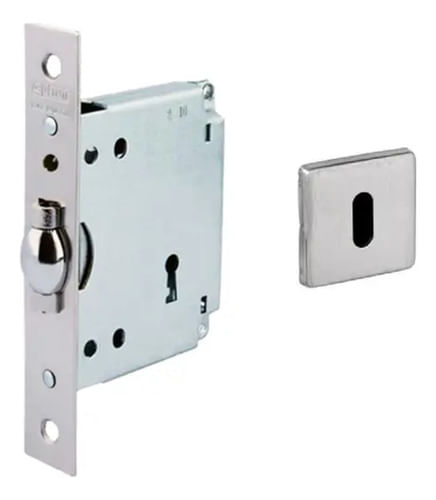 Fechadura Interna 1010 Rolete S45 327 Latão Cromado La Fonte