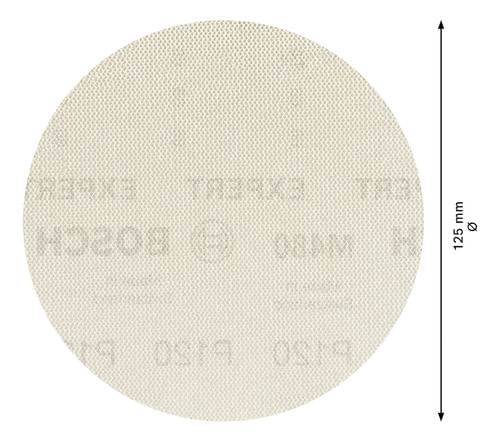 Disco de Lixa Expert 125mm G400 M480 5 Peças Bosch