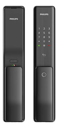 Fechadura Digital Push-pull Biometria Philips