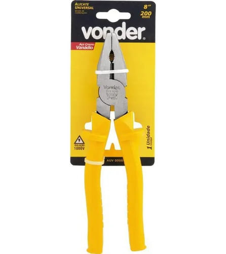 ALICATE UNIVERSAL 8' ISOLAÇÃO ATÉ 1.000 V, VONDER